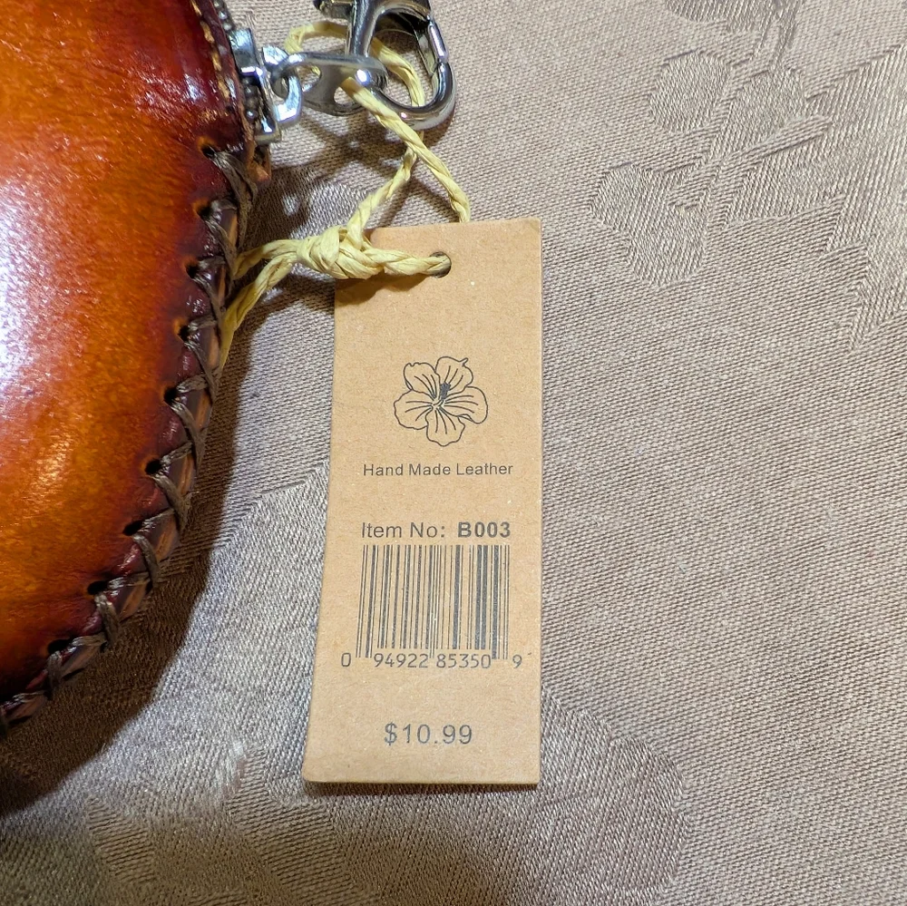 Hawaiian Handmade Turtle Leather Wristlet, NWT! - Picture 3 of 5